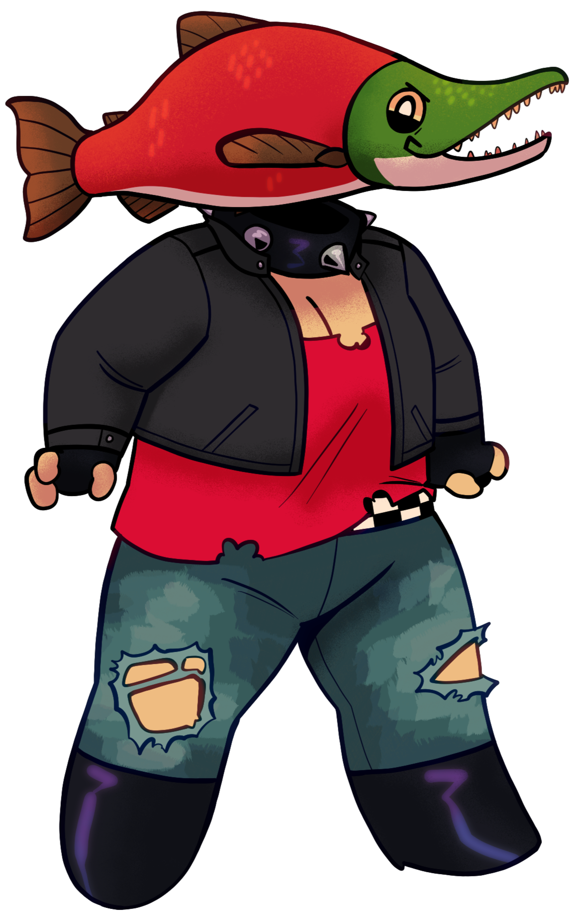 Aelvin Stage Salmon Ella jumping enthusiastically